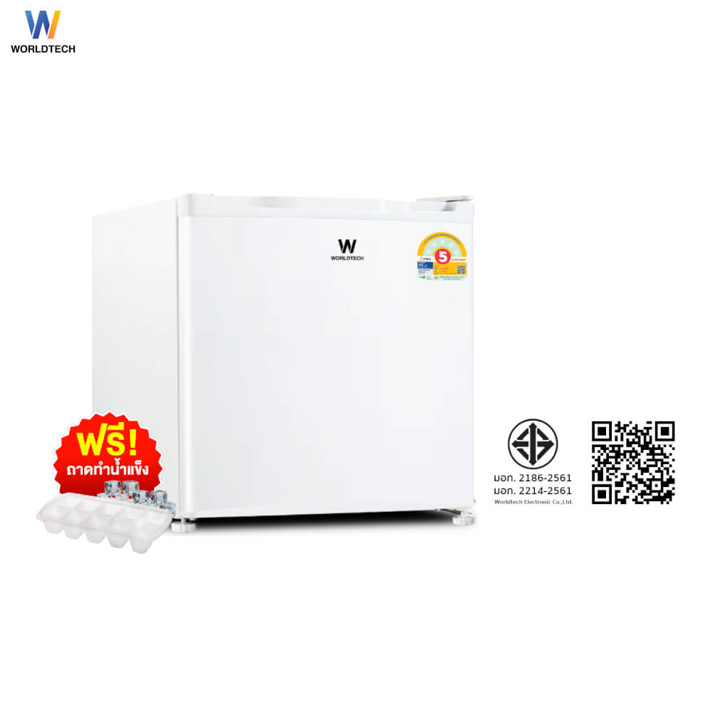 ตู้เย็นมินิบาร์ WORLDTECH รุ่น WT-MB48 ขนาด  1.7 คิว ความจุ 46 ลิตร สีขาว